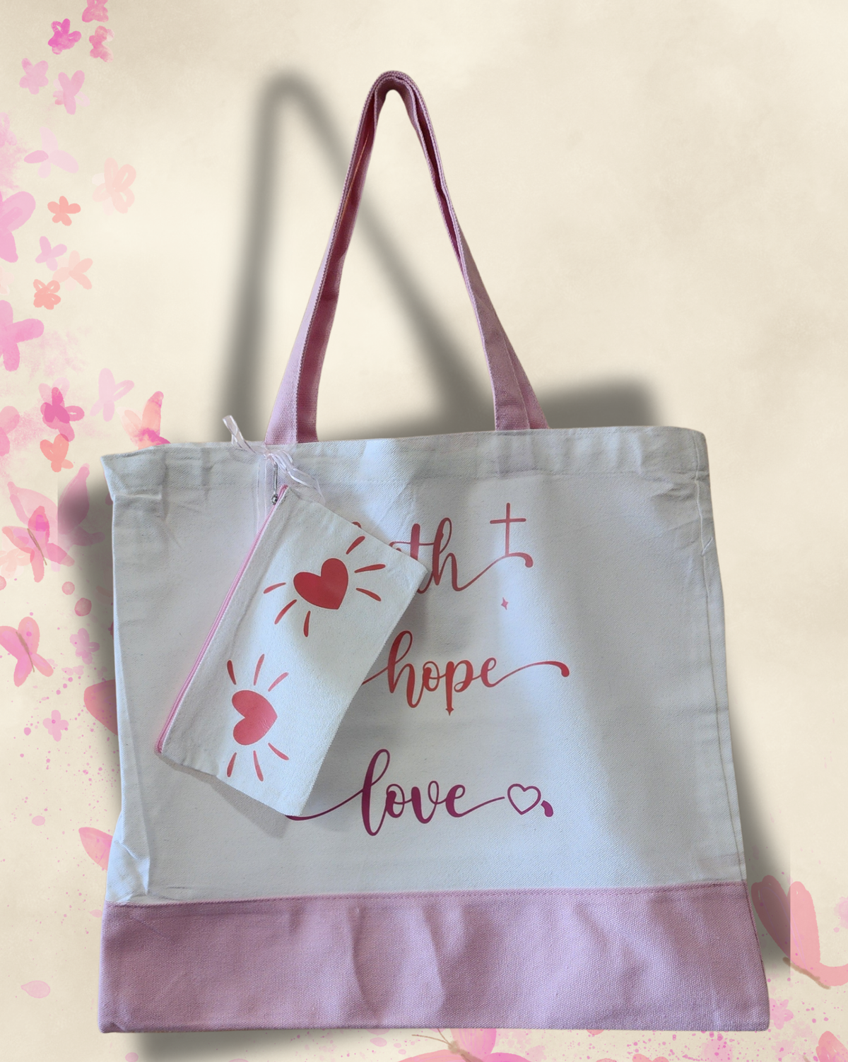 Everyday Canvas Totes with Positive Messages/Bolsas de lona con frases inspiradoras