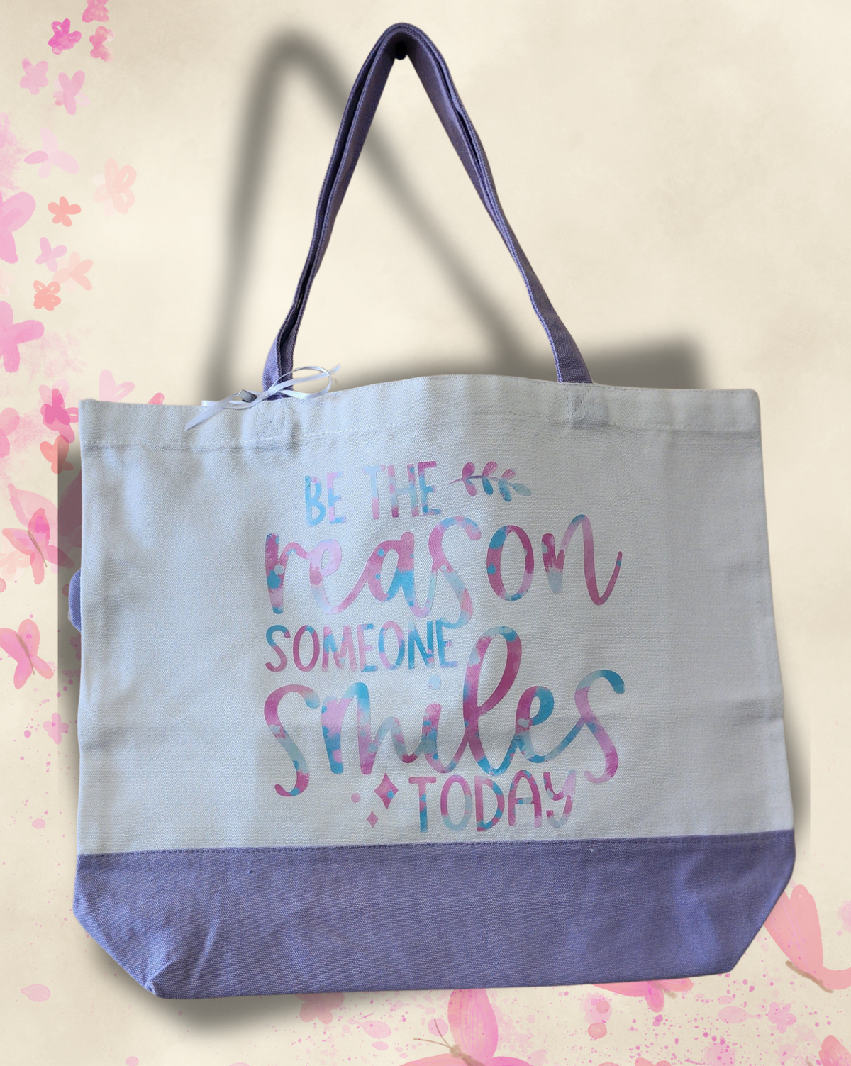 Everyday Canvas Totes with Positive Messages/Bolsas de lona con frases inspiradoras