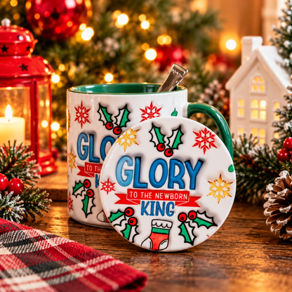 Glory to the Newborn King Mug Gift Set – Christian Christmas Gift