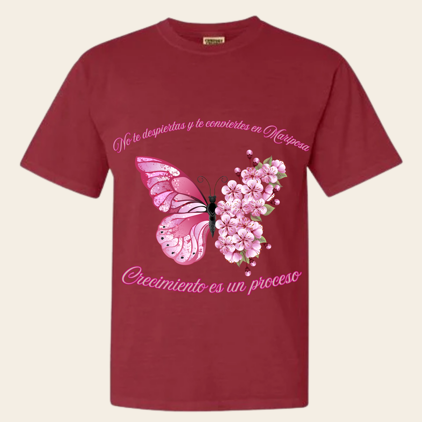 Camiseta Motivacional de Mariposa para Mujer | Positive Message Tee