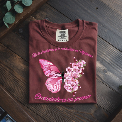 Camiseta Motivacional de Mariposa para Mujer | Positive Message Tee