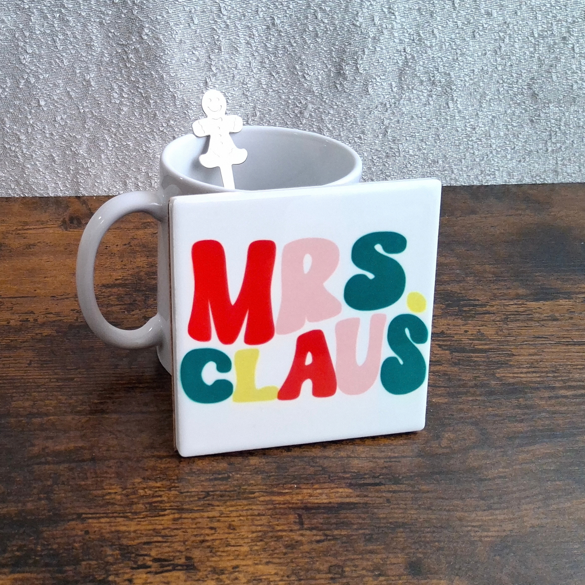 Mr. & Mrs. Claus Mug Gift Sets – Christmas Mug, Coaster & Spoon