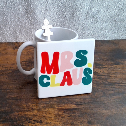 Mr. & Mrs. Claus Mug Gift Sets – Christmas Mug, Coaster & Spoon