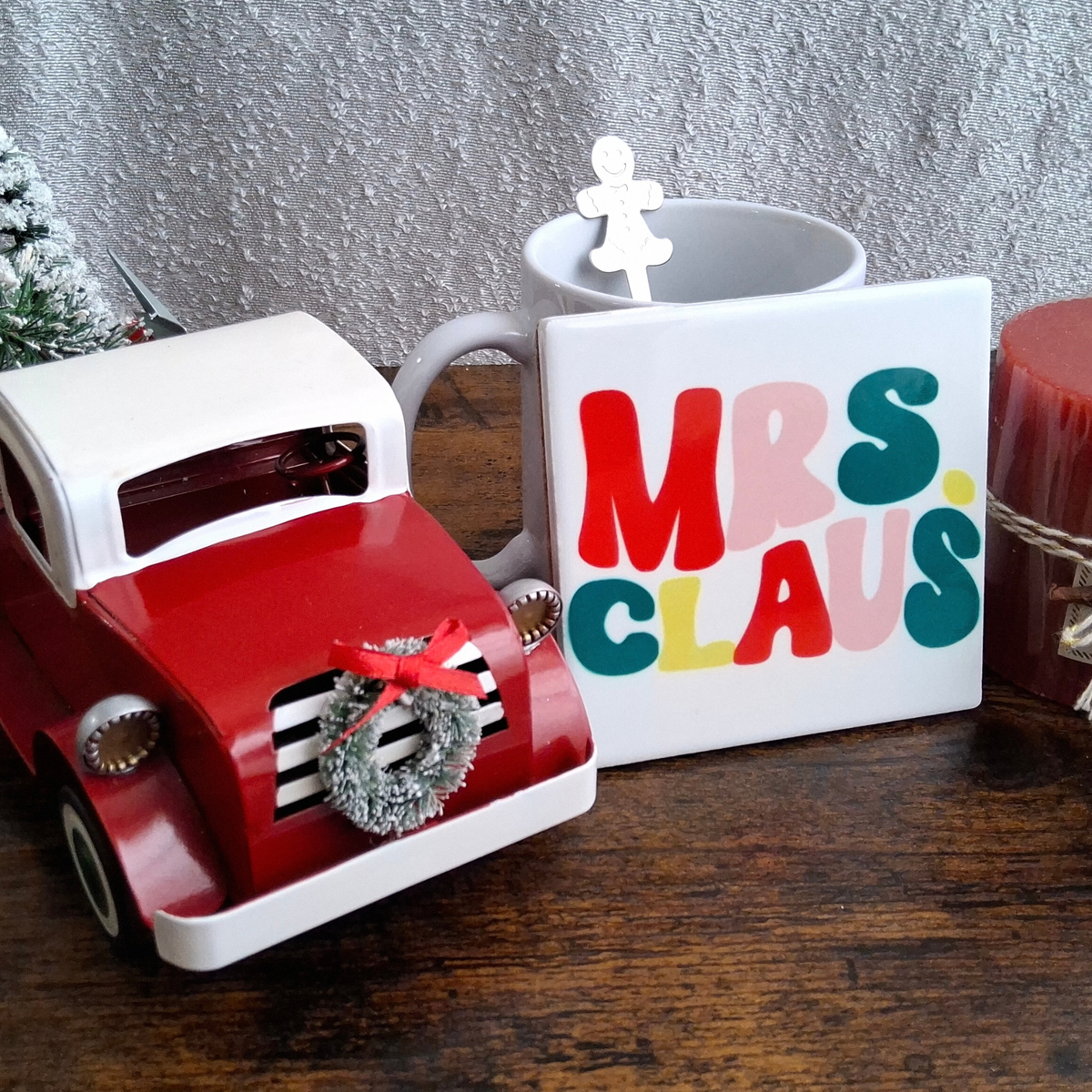 Mr. & Mrs. Claus Mug Gift Sets – Christmas Mug, Coaster & Spoon