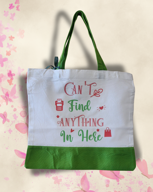 Everyday Canvas Totes with Positive Messages/Bolsas de lona con frases inspiradoras