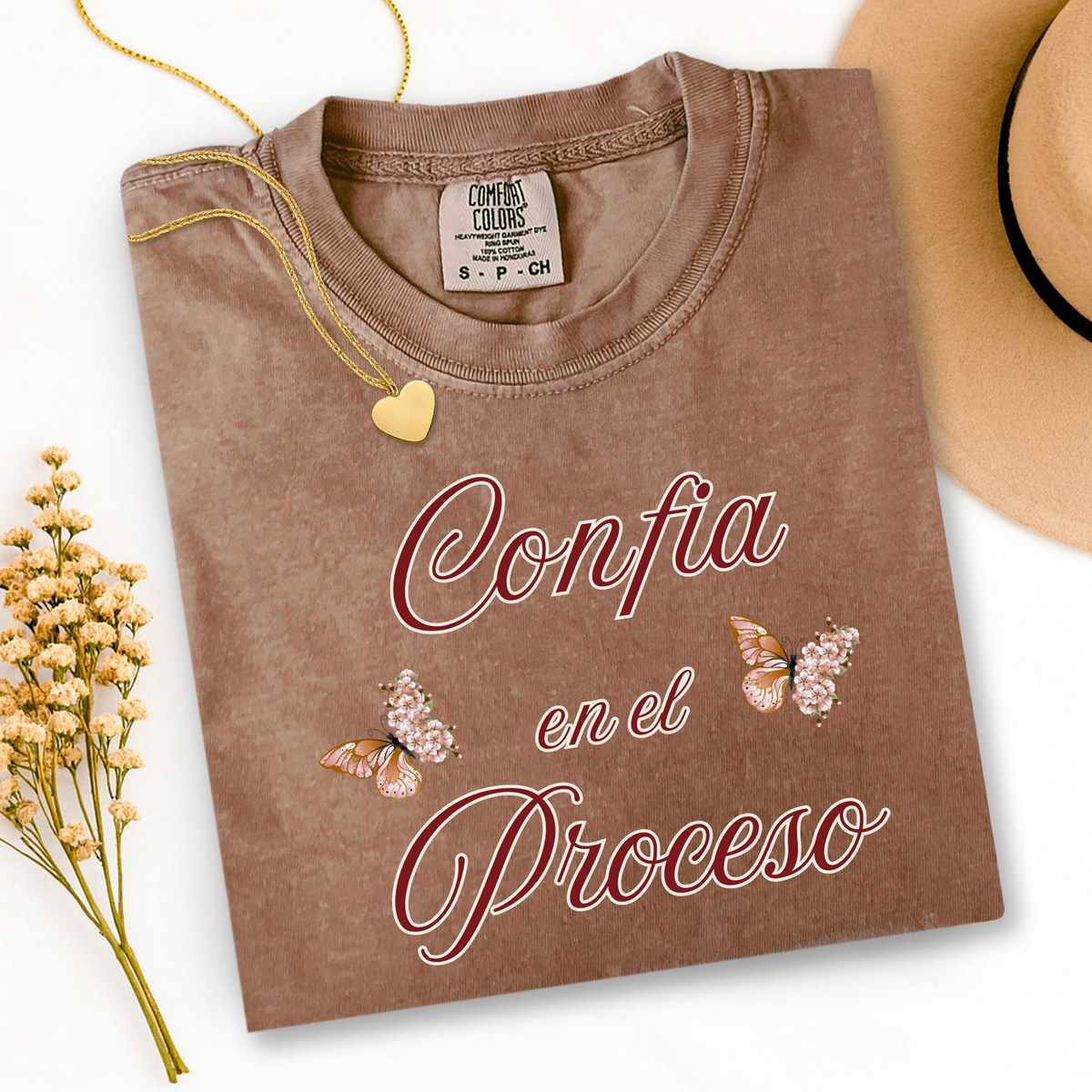 Camiseta Motivacional para Mujer-Confia en el proceso | Creations by Chela