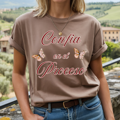 Camiseta Motivacional para Mujer-Confia en el proceso | Creations by Chela