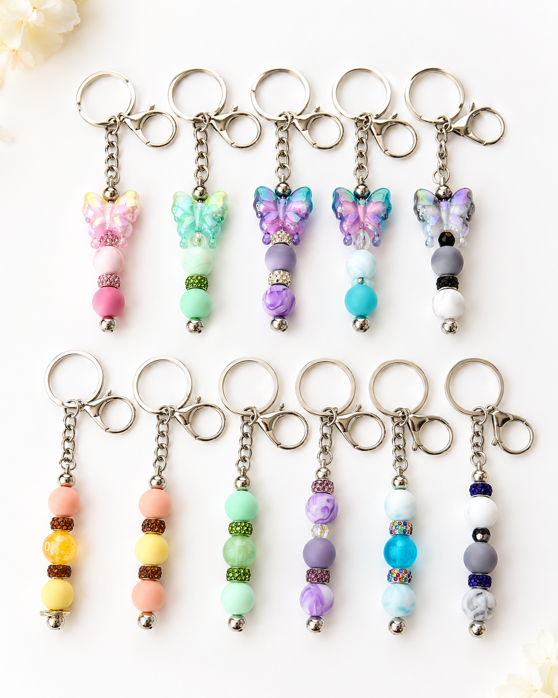 Luxe Beaded Keychains & Bag Charms | Handmade Accessories