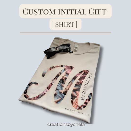 Custom Initial T-Shirt
