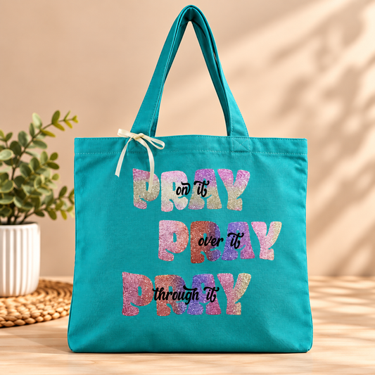 Everyday Canvas Totes with Positive Messages/Bolsas de lona con frases inspiradoras